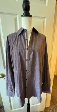 Pronto Uomo Men's Floral Pattern Long Sleeve Button-Down Dress Shirt